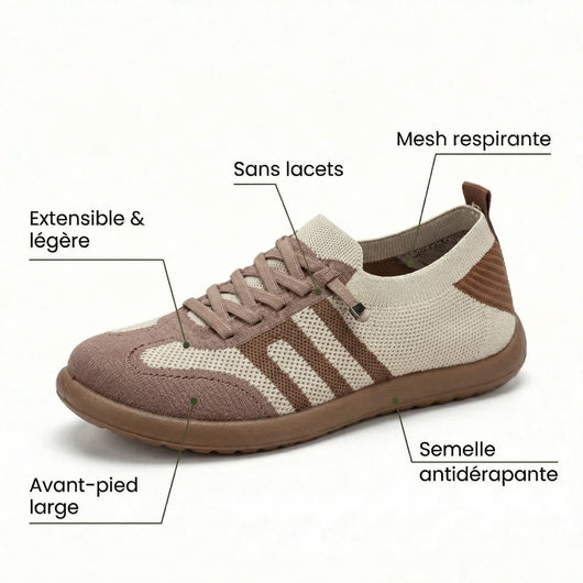 ErgoBaskets™ – Baskets à Confort Orthopédique pour Femme