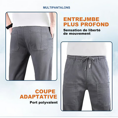 FlexiCargo™ – Pantalon cargo résistant et extensible | multiples poches | coupe confortable | 3 longueurs