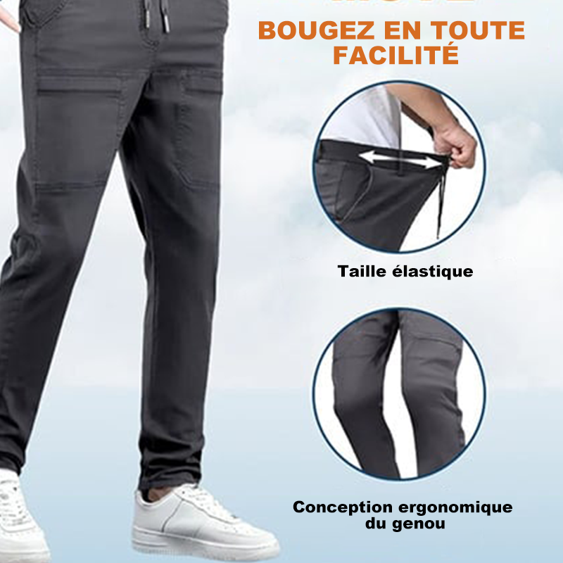 FlexiCargo™ – Pantalon cargo résistant et extensible | multiples poches | coupe confortable | 3 longueurs