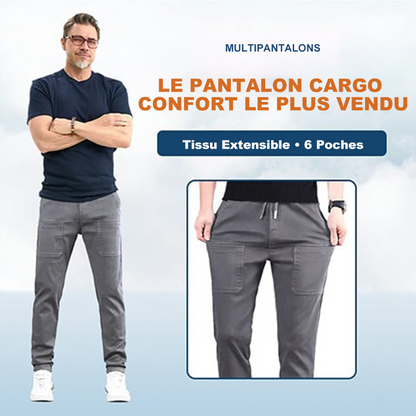FlexiCargo™ – Pantalon cargo résistant et extensible | multiples poches | coupe confortable | 3 longueurs