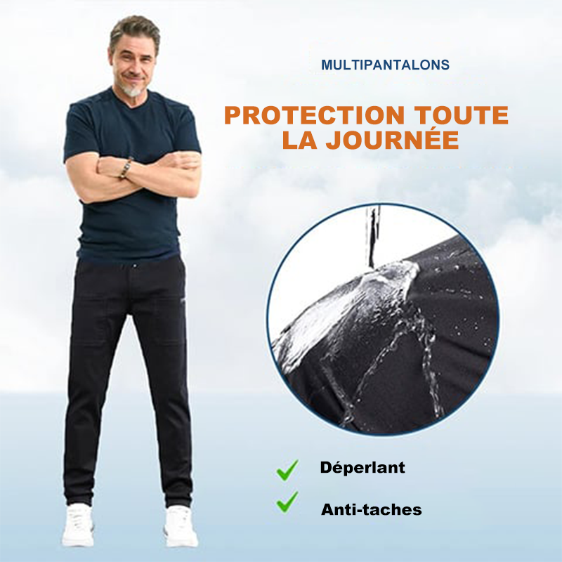 FlexiCargo™ – Pantalon cargo résistant et extensible | multiples poches | coupe confortable | 3 longueurs