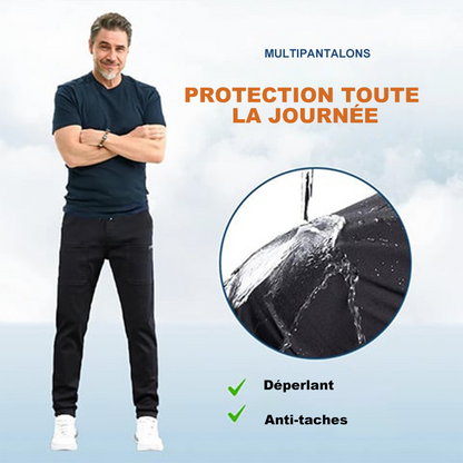 FlexiCargo™ – Pantalon cargo résistant et extensible | multiples poches | coupe confortable | 3 longueurs