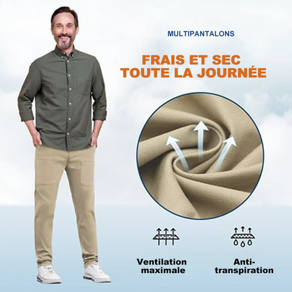 FlexiCargo™ – Pantalon cargo résistant et extensible | multiples poches | coupe confortable | 3 longueurs