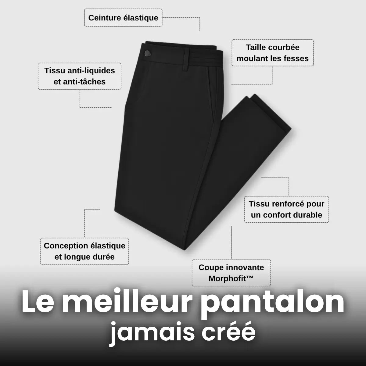 Pantalon extensible pour homme – Silhouette+™