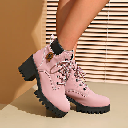 Veloria™ – Bottines à talon compensé rétro chic pour femme