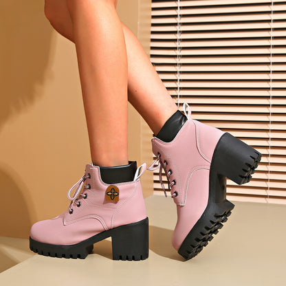 Veloria™ – Bottines à talon compensé rétro chic pour femme