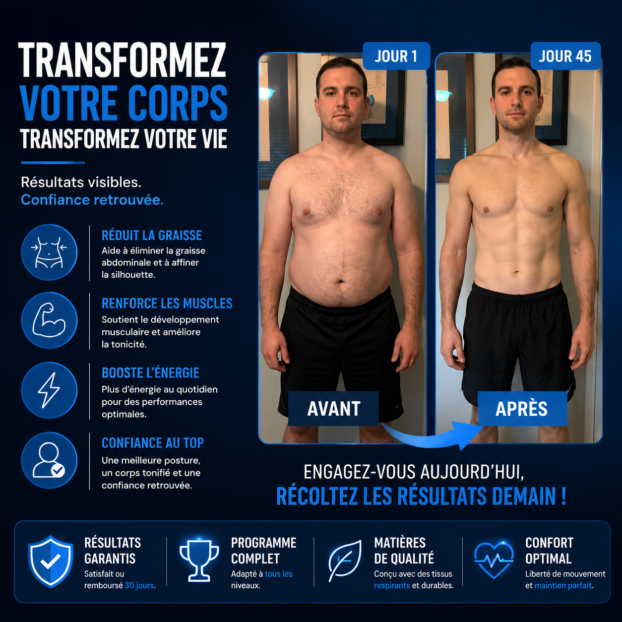 POWERFORM™ – Haut Amincissant Gainant & Énergisant