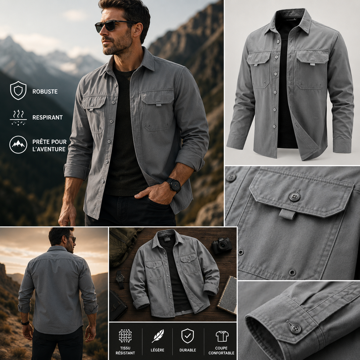 ALPHA FORCE™ – Surchemise Militaire Homme