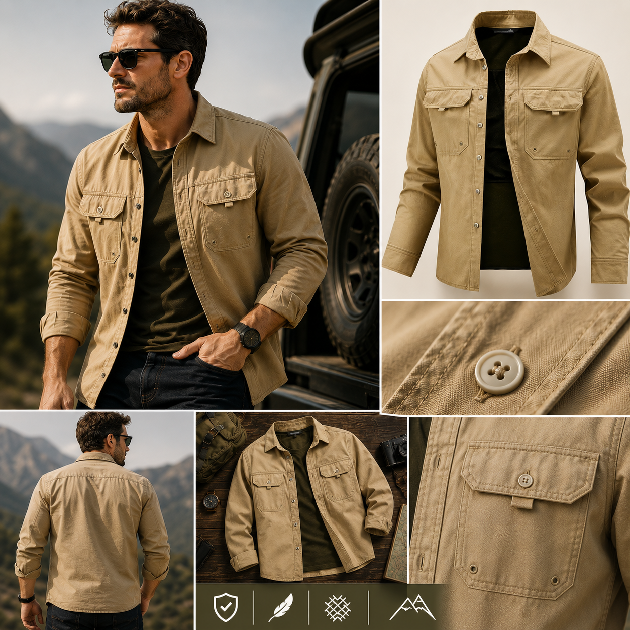 ALPHA FORCE™ – Surchemise Militaire Homme