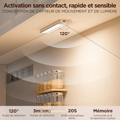 Réglette LED intelligente LumaBar™ à détecteur de mouvement