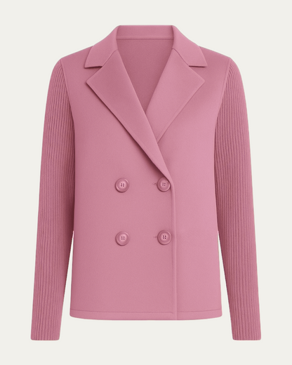 Mitou™ – Blazer élégant à manches tricotées