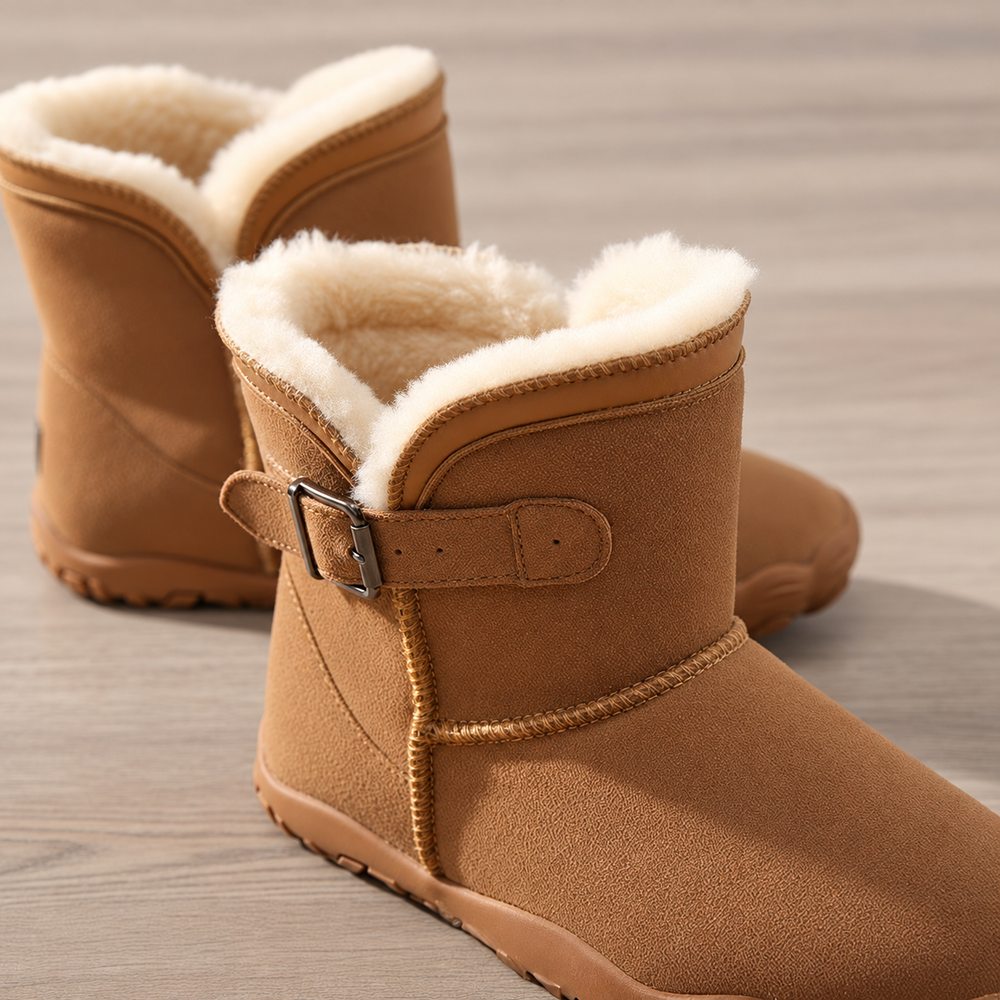 
Bottines doublées avec boucle latérale
