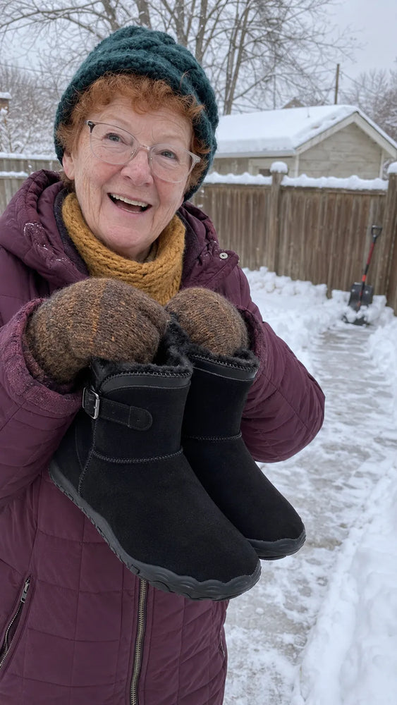 
Bottines camel portées par une femme