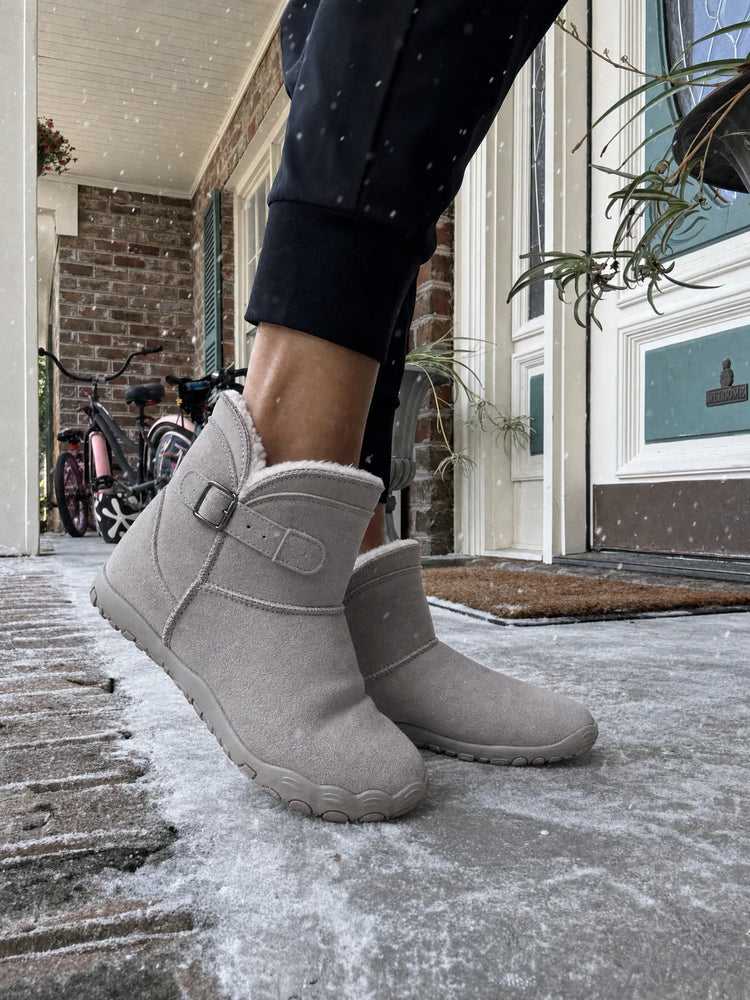 
Bottines camel portées par une femme