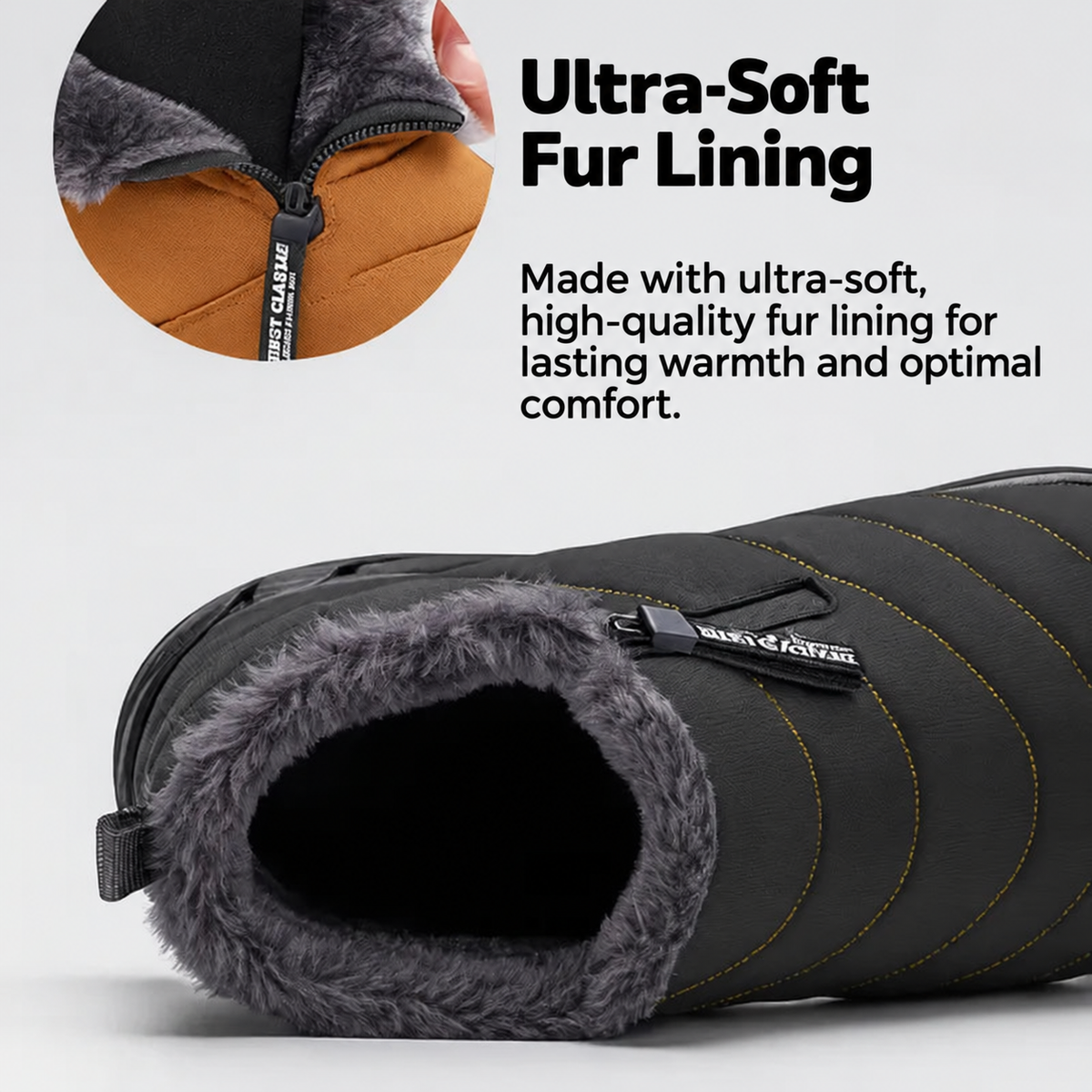 TrekVille boots with ultra-soft fur lining
