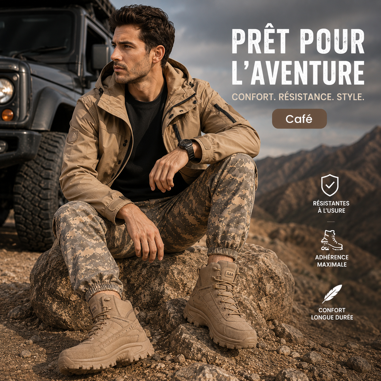 TACTIX™ | Bottes Tactiques : Dominez Chaque Terrain, Par Tous Les Temps!
