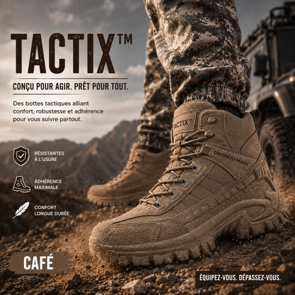 TACTIX™ | Bottes Tactiques : Dominez Chaque Terrain, Par Tous Les Temps!