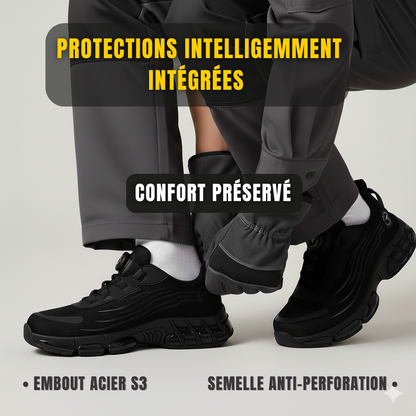 Atlas S3™ – Chaussures de sécurité : norme S3, antidérapantes SRC, étanches WR, coque acier & semelle Kevlar