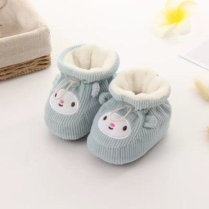 DouxP’tits™ – Bottillons bébé fourrés | faciles à enfiler | semelle antidérapante souple | respirants