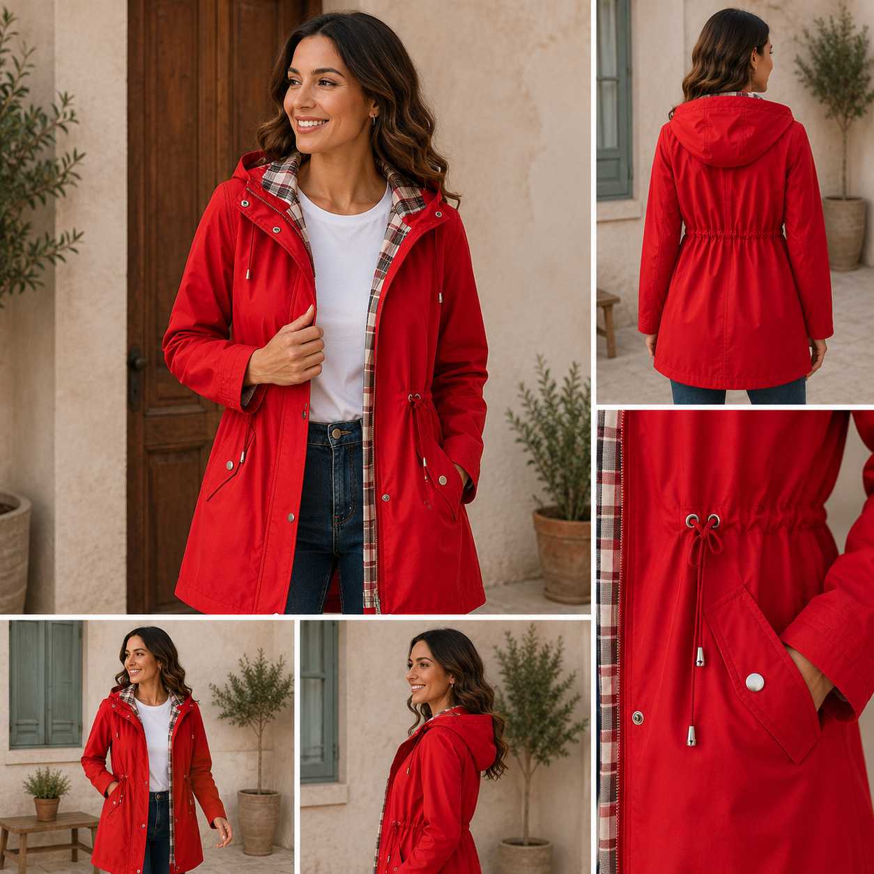 Proof-JA™ Veste imperméable coupe-vent à capuche