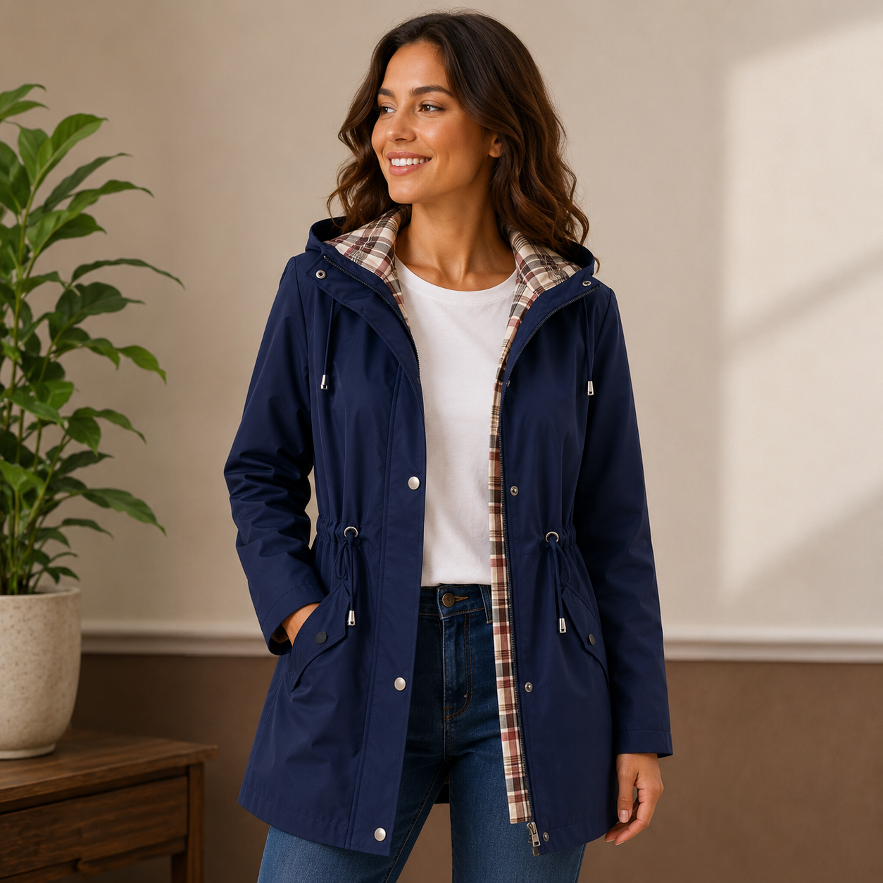 Proof-JA™ Veste imperméable coupe-vent à capuche