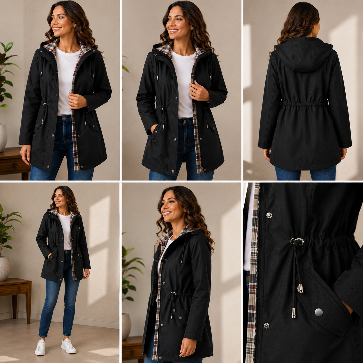 Proof-JA™ Veste imperméable coupe-vent à capuche